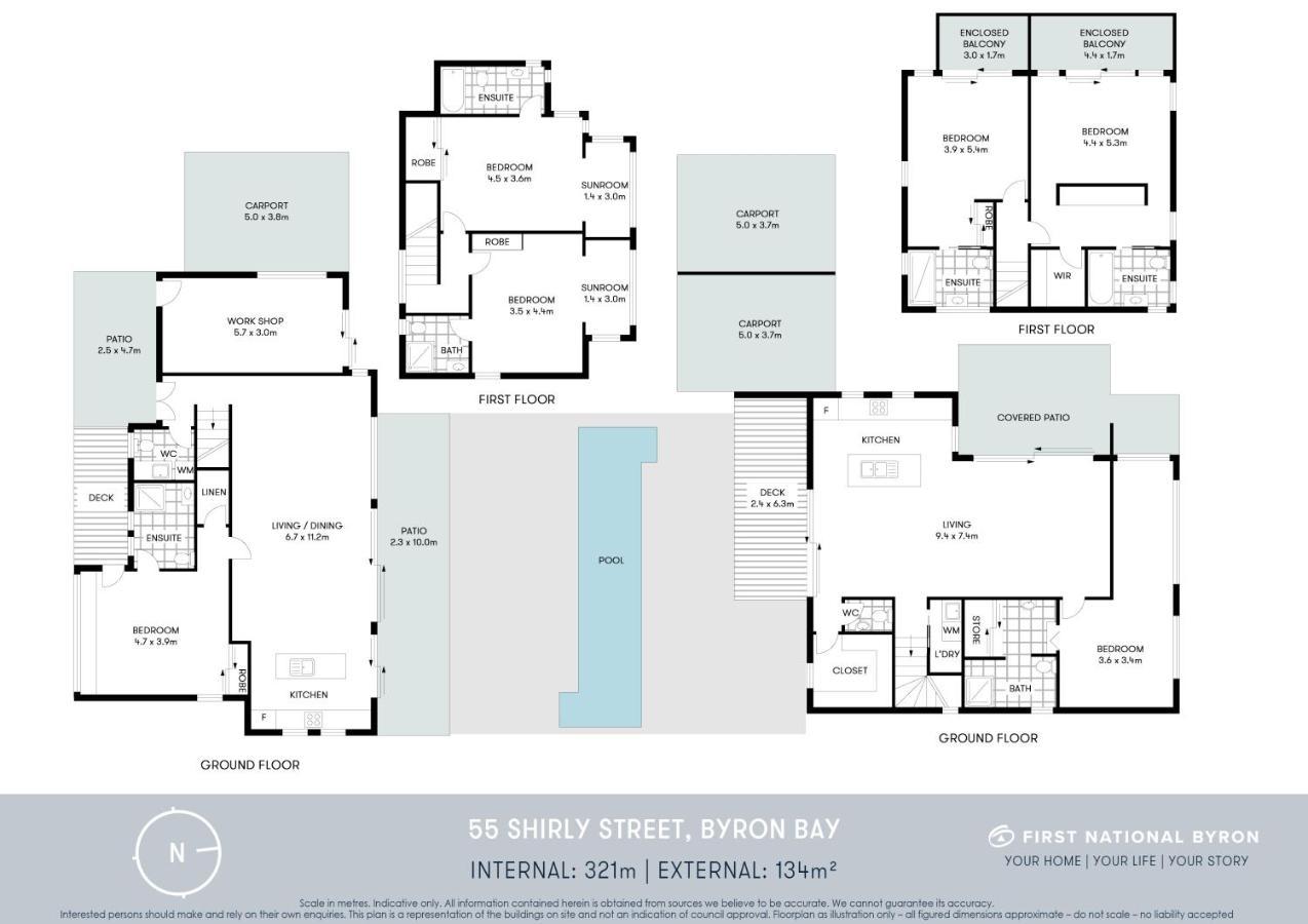 Aaman & Cinta Luxury Villas ไบรอนเบย์ ภายนอก รูปภาพ